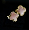 Khuyên tai Van Cleef & Arpels Vintage Alhambra vàng hồng 18k 2